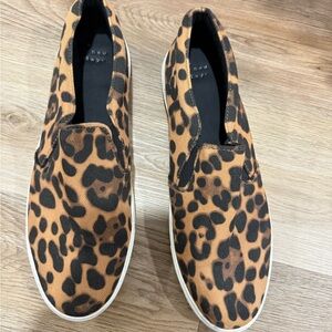 Leopard Print Slip-On Sneakers